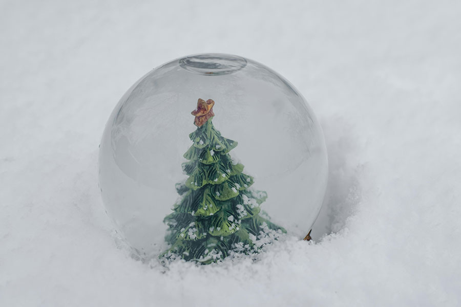 Holiday Sensory Snow Globe Craft for Autistic Children